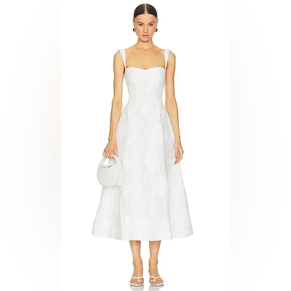 Clea Emilia Dress in Cloud Jacquard